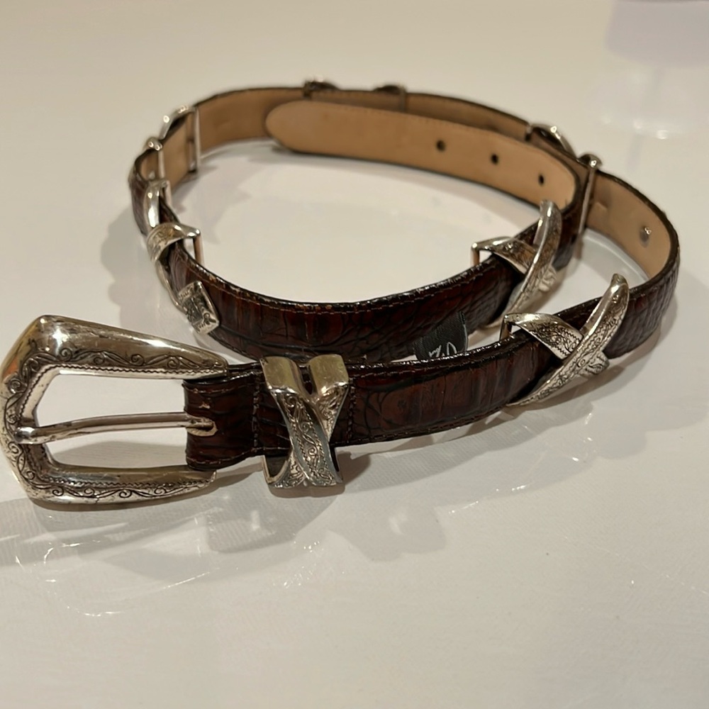 Leather belt